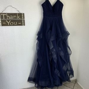 BASIX Black Label Strapless navy Cascade